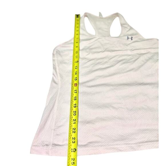 Under Armour Women’s Medium Light Pink Racer Back Exercise Tank Top - Picture 4 of 6